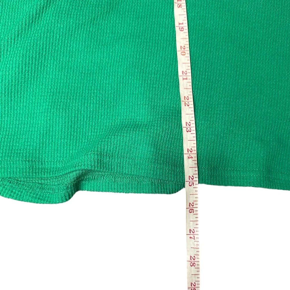 Target Wondershop Green Cropped Thermal Top Size 3X - Image 8