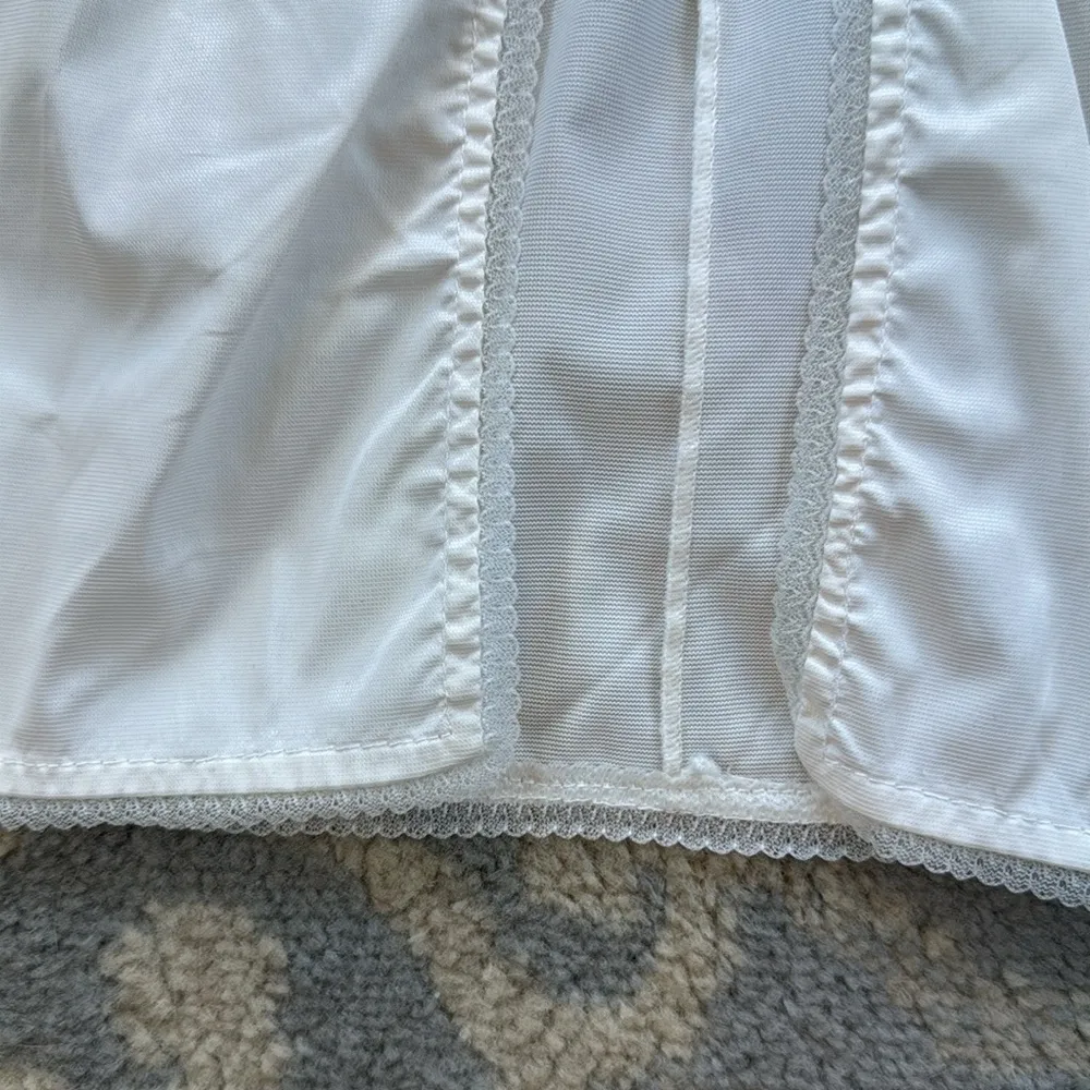 Vintage Movie Star Maxi Slip Skirt White XL - Image 4