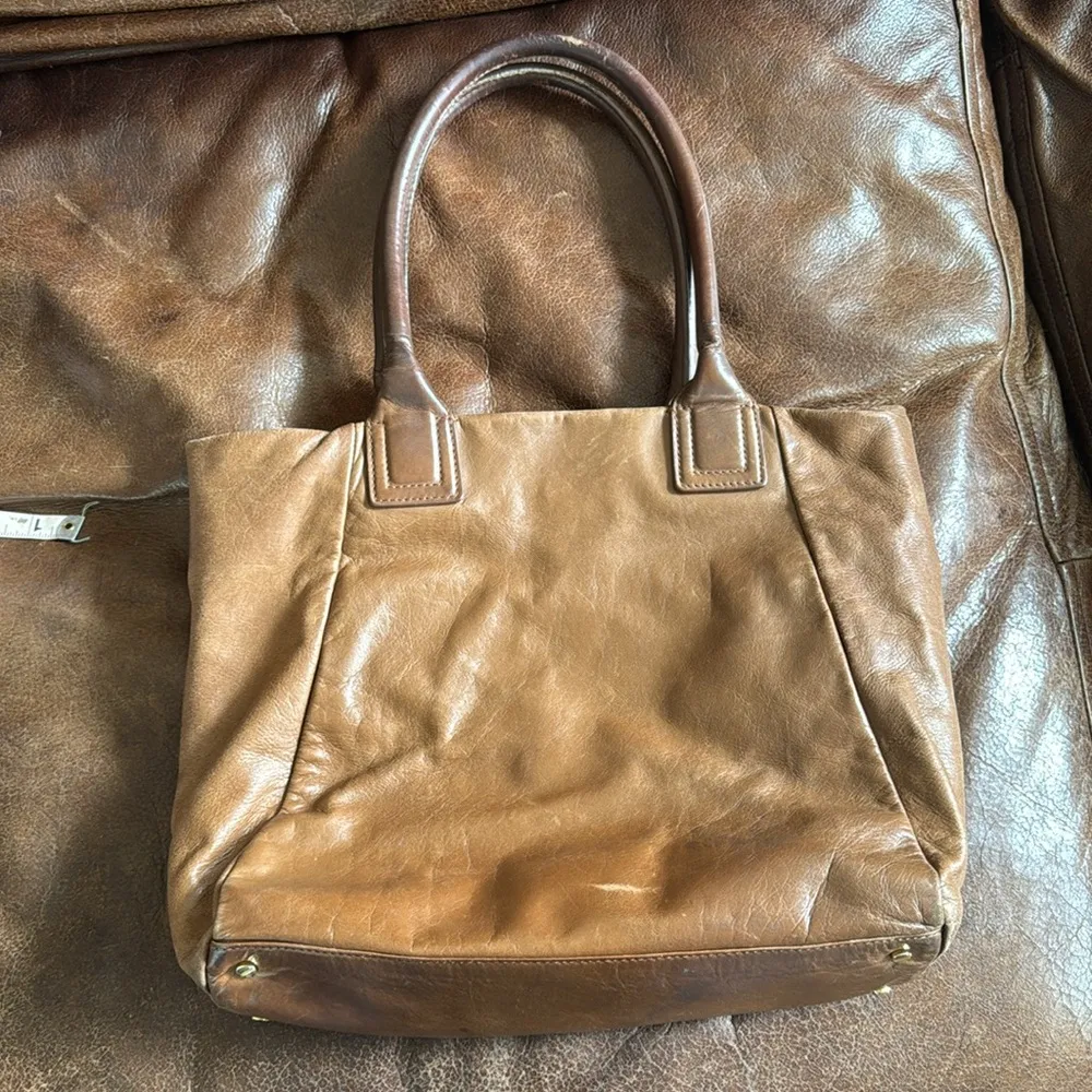 Tory Burch  Smoke Brown City Tote leather bag - Image 3