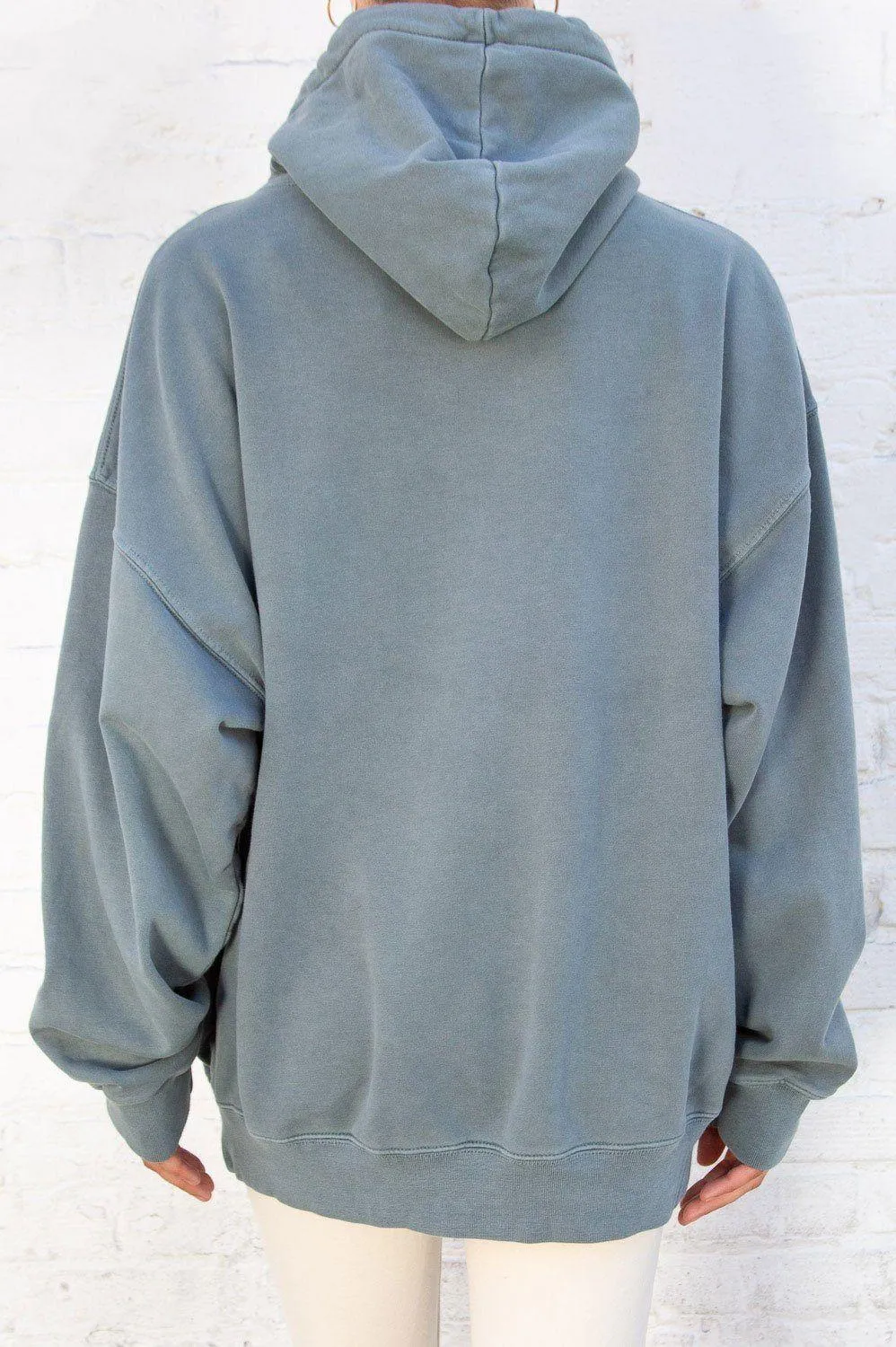Brandy Melville Sage Green Christy Maine Hoodie - Image 3