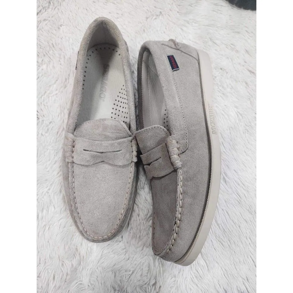 Sebago Adult Mens Dan Boat Flesh Out Penny Loafers & Slip Ons Size 8. SH - Image 5