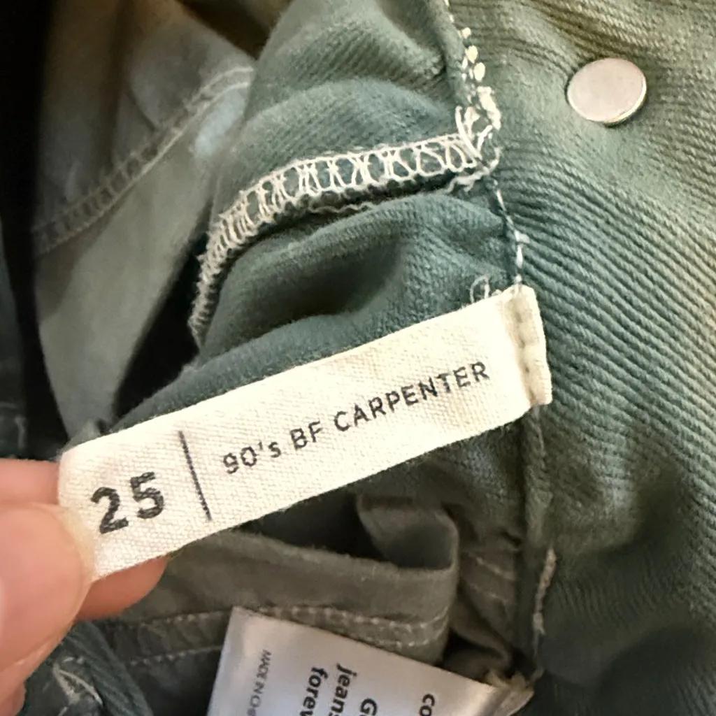 Pacsun Teal 90’s BF Carpenter Straight Leg Pants Size 25 - Image 4