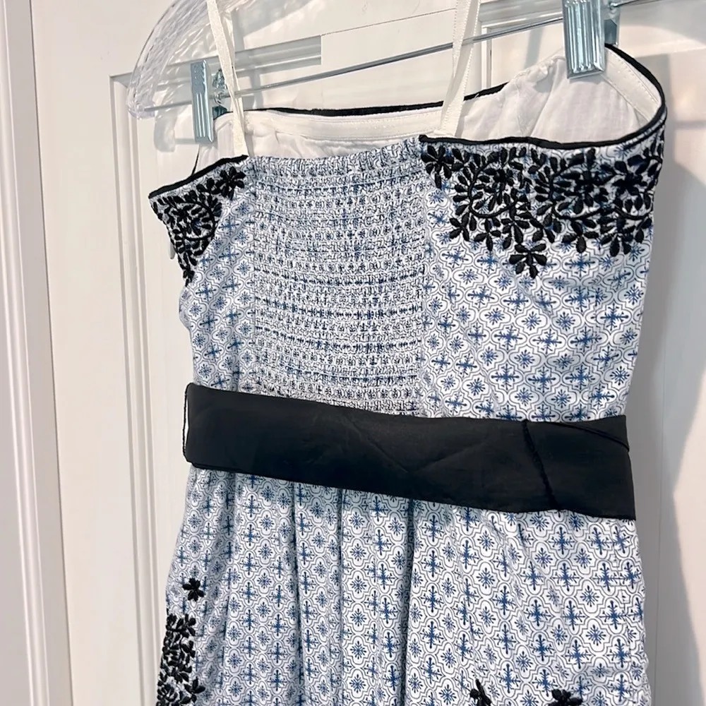 Moulinette Soeurs Anthropologie Elysian Embroidery Strapless Dress Size 4 - Image 6