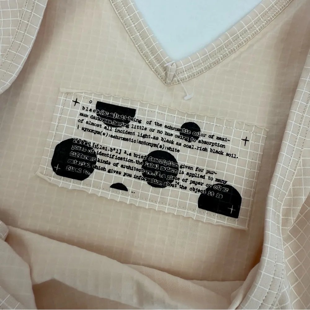 Rundholz Black Lanel Drop Crotch Jumpsuit In Rose Print Lagenlook Cotton Blend White Size M - Image 10