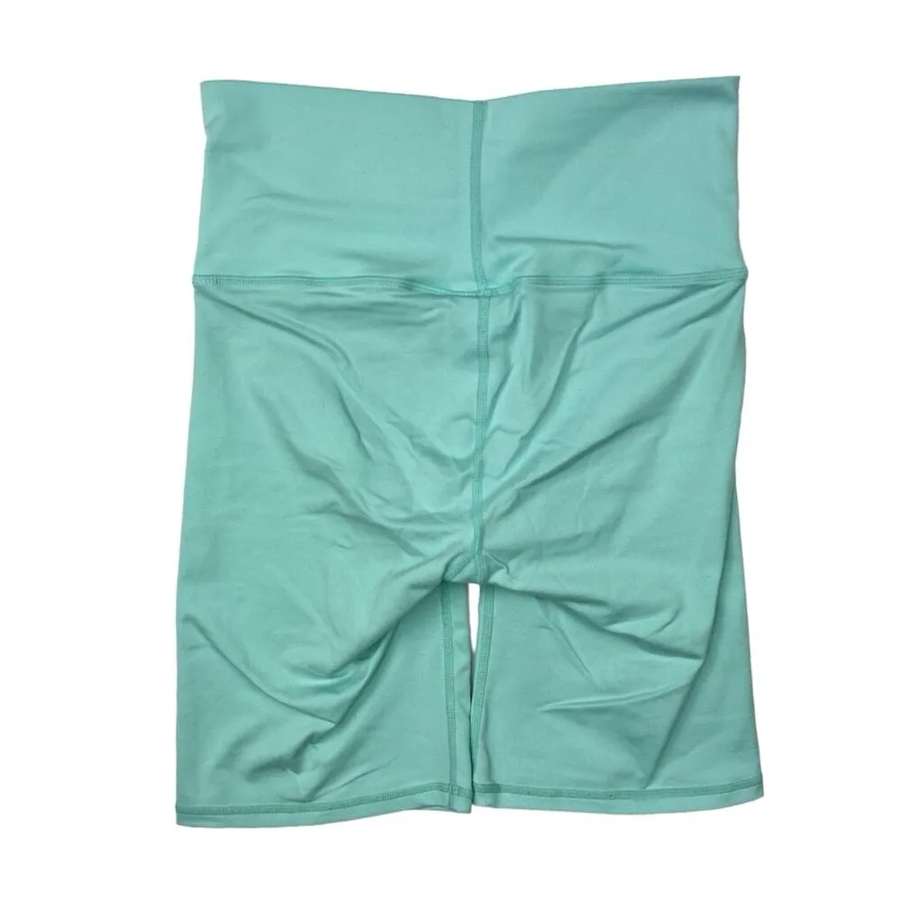 Terez Blue High Rise Wide Waistband High Rise Workout Athletic Bike Short Sz S - Image 2