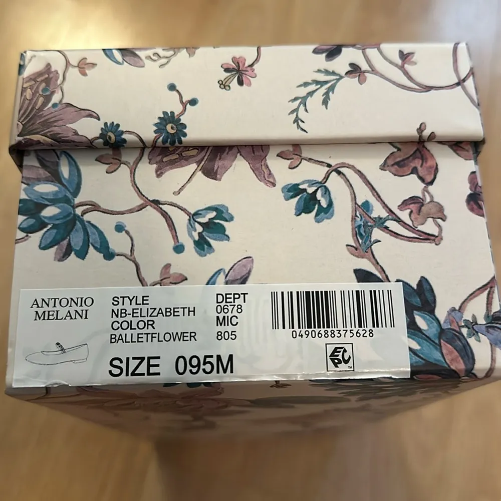 NIB Nicola Bathie x Antonio Melani Elizabeth Ballet Flower Embellished Flats 9.5 - Image 6