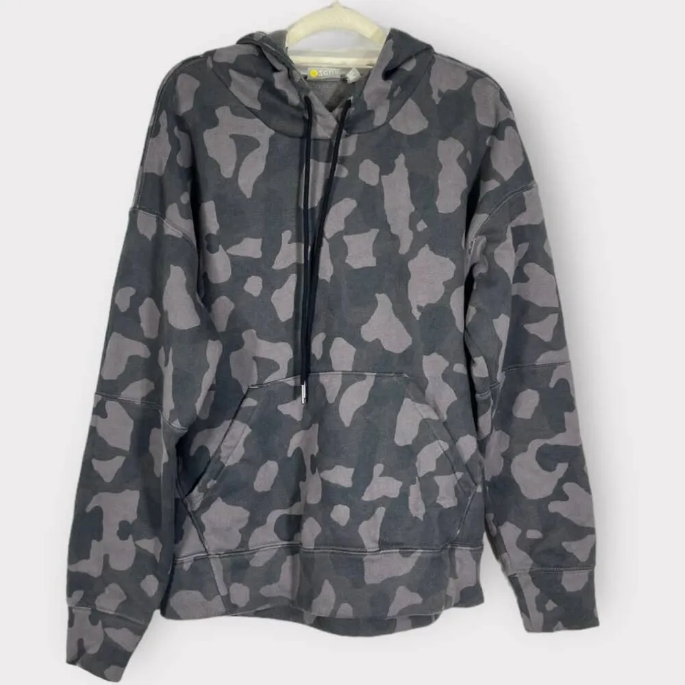 Zella Cara Everyday Print Hoodie Grey Magnet Camo Long Sleeve Women's Sz Med NWT - Image 3