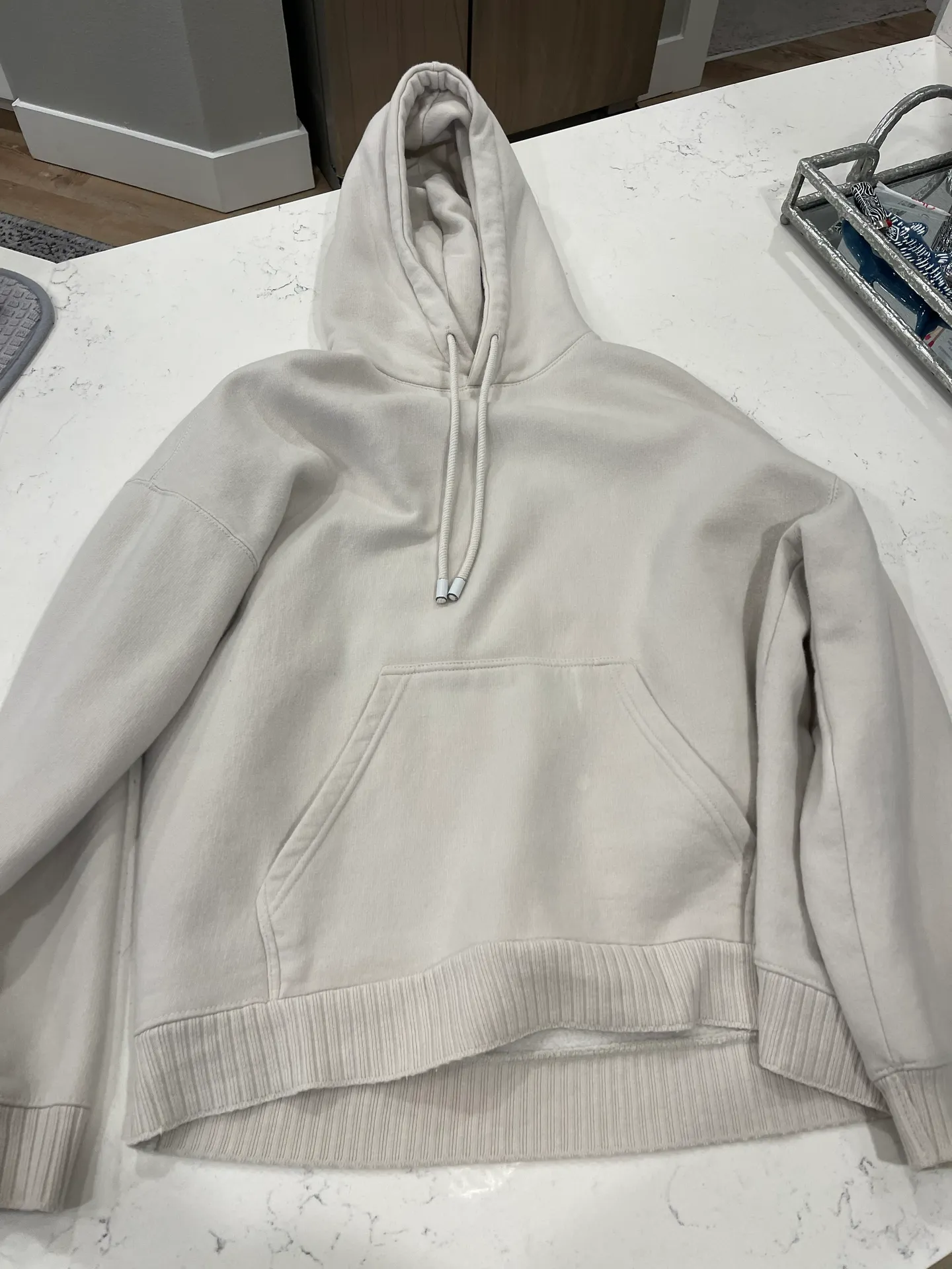 ZARA Cream Hoodie - Image 7