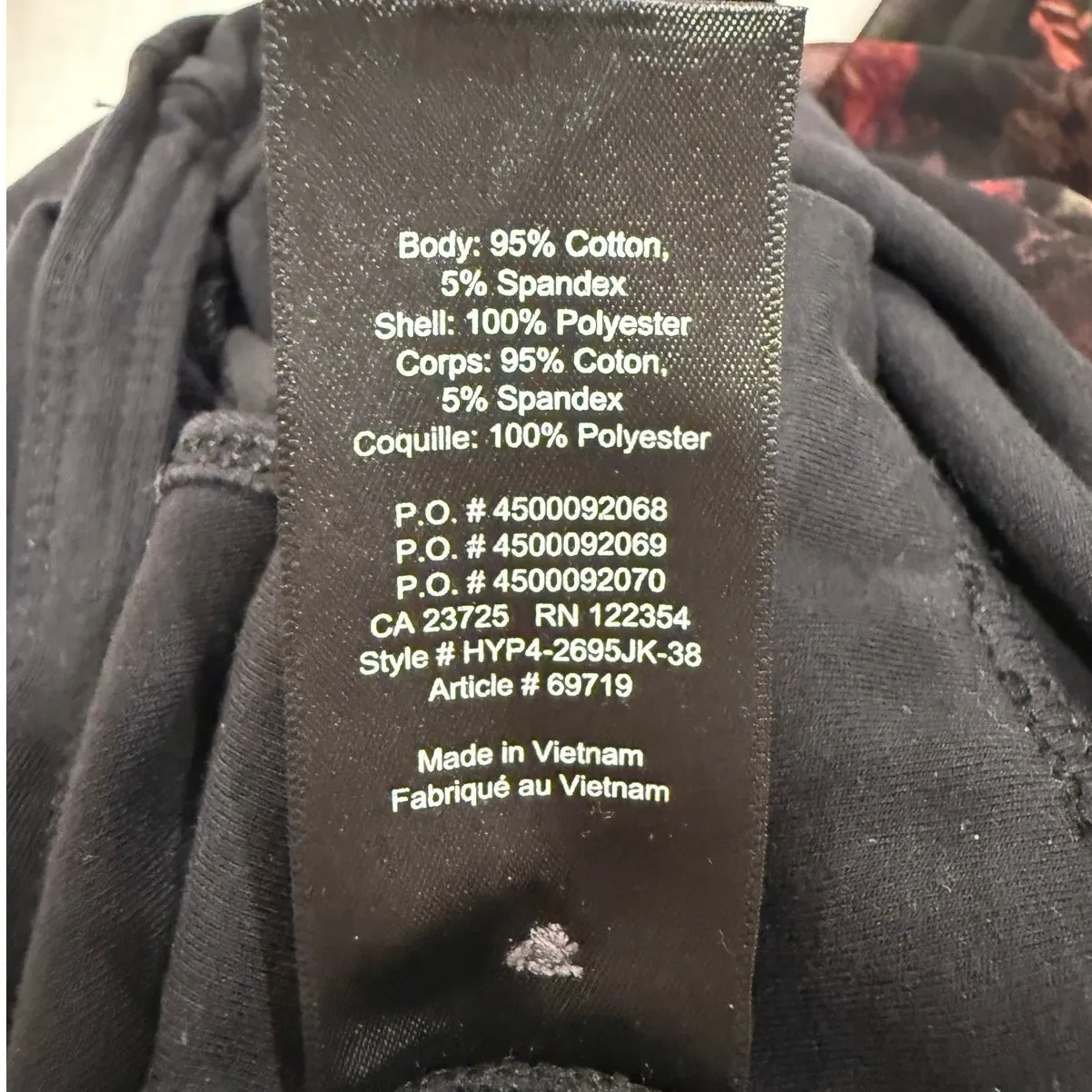 Wilfred Aritzia Talmont Sheer Chiffon Floral Bodysuit Black Women's Size XS - Image 8