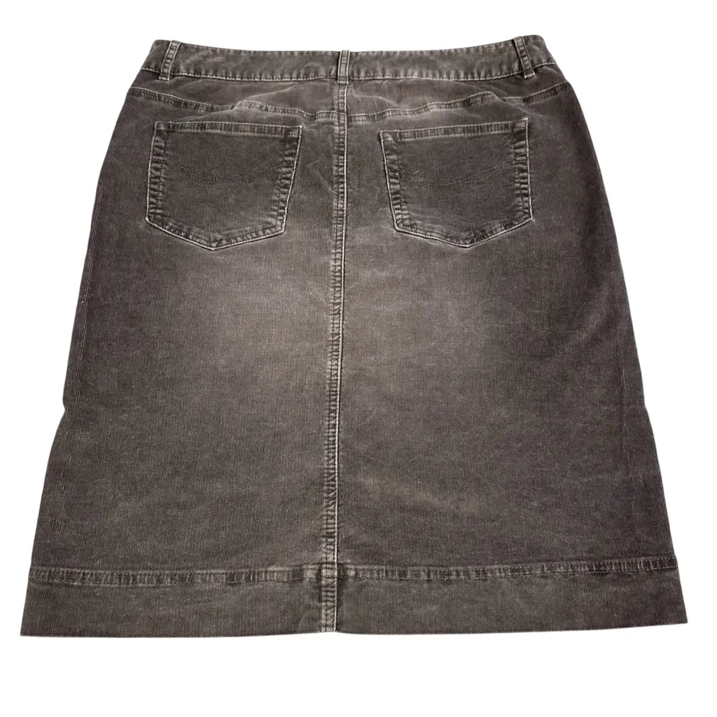🌰 J.Jill‎ Brown Corduroy Skirt Sz 8 | Stretchy & Stylish! 👗 - Image 2