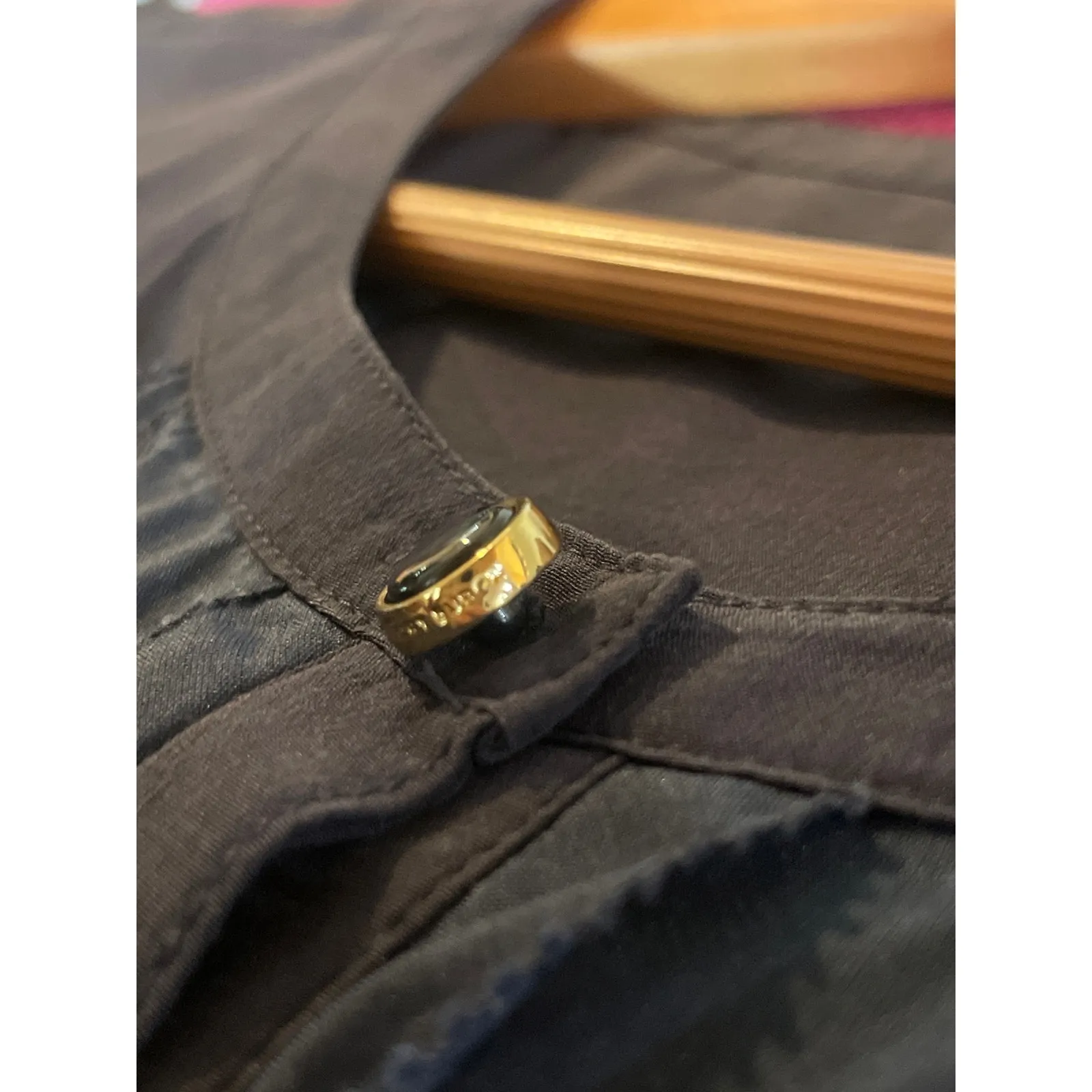 TORY BURCH Navy Blue Silk Sleeveless Blouse Size 8 Shirt Top OFFICE CAREER PREP - Image 10