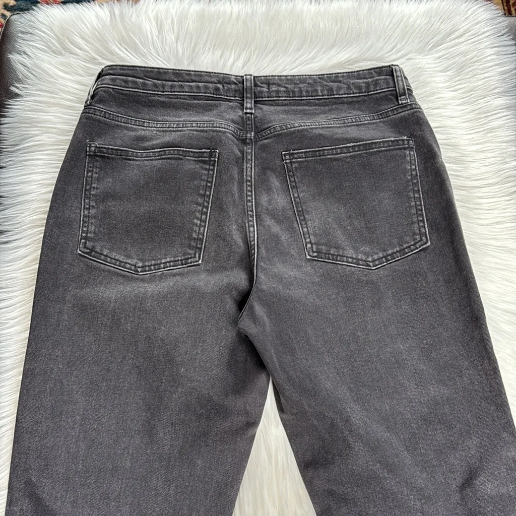 Free People Washed Black High Rise Crop Jeans - Image 7