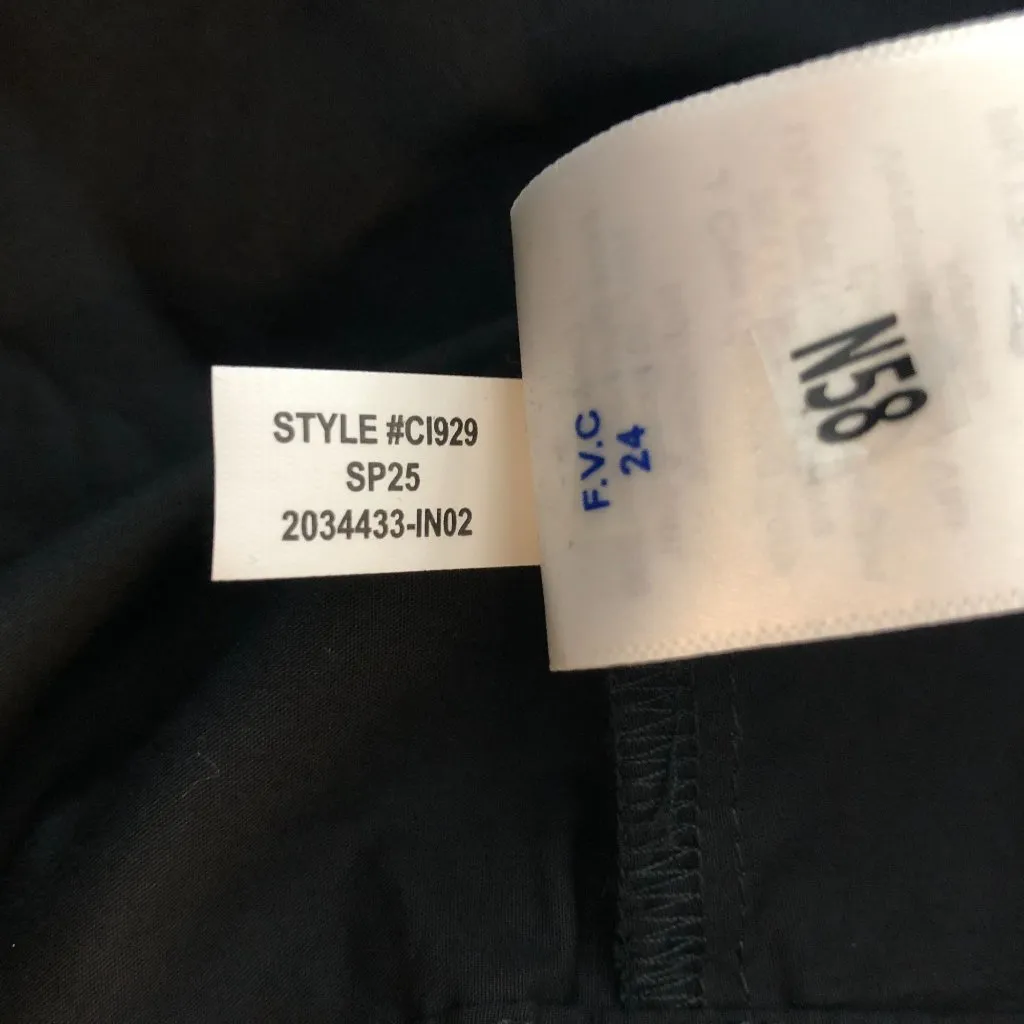 J Crew Hyacinth Dress In Cotton Poplin A Line Pockets Smocked Black M - Image 7