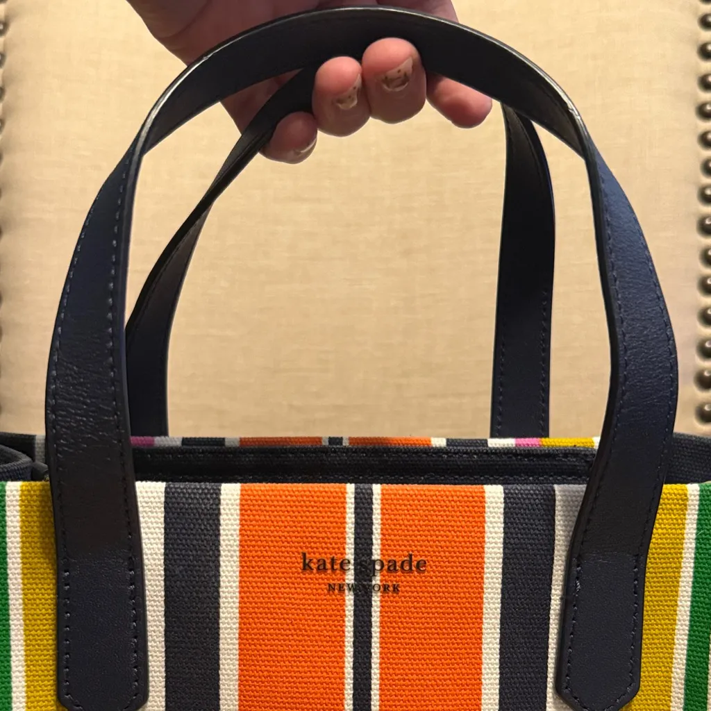 Kate Spade New York Kitt Stripe Medium Tote Bag - Image 2
