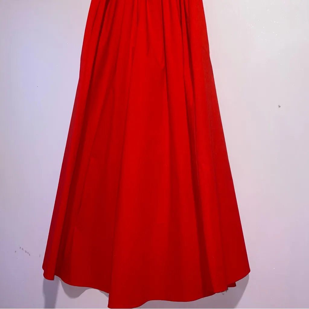 NEW Show Me Your Mumu Best Bow Midi Dress Cherry Poplin Women L Holiday Romantic - Image 8