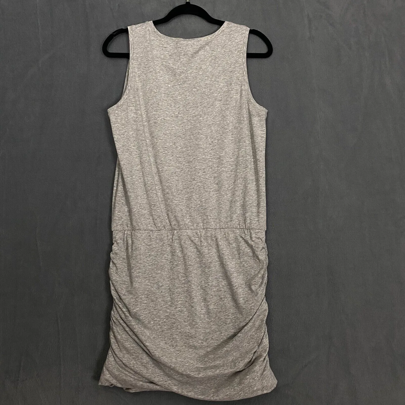 Cabi Dress Medium Everyday Ruched Gray Stretch Tank Mini Casual Minimalist Tank - Image 6