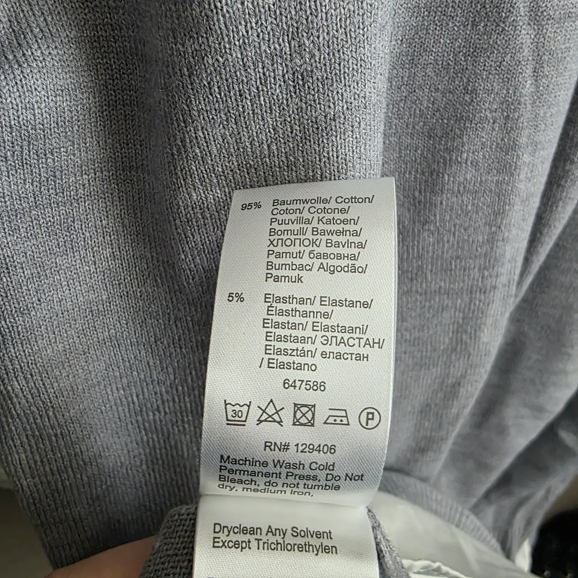 Venus Layered Gray And White Sweater Shirt Dress Long Sleeve V-Neck Size Large - Image 9