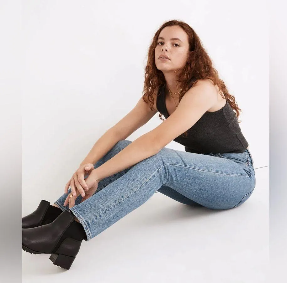 Madewell The Petite Curvy Perfect Vintage Jean in Banner Wash Size 32P - Image 4