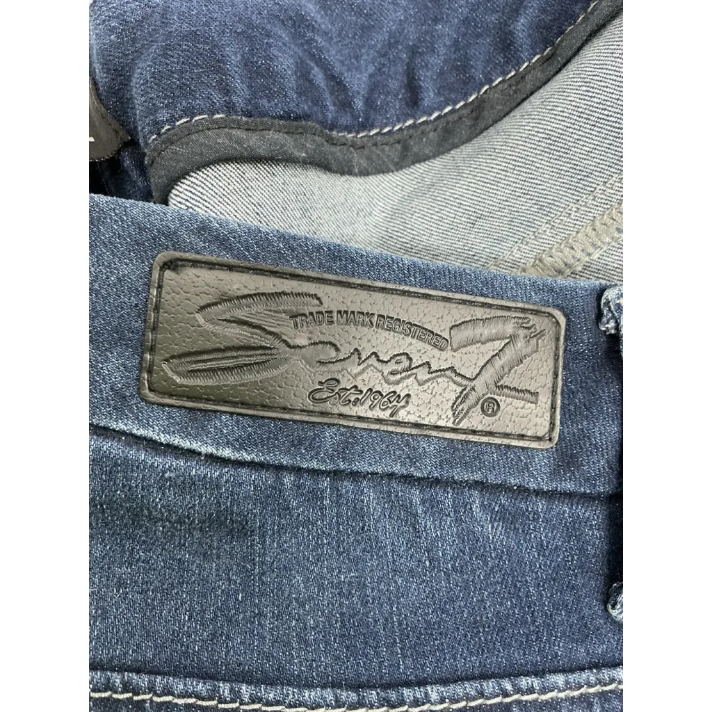 Womans Excellent Condition Seven 7 Luxe Blue Jean Shorts 22 Stud Accent 0061/O-2 - Image 5