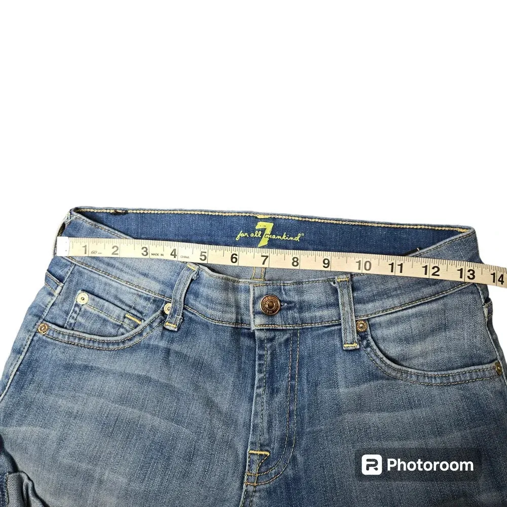 7 For all Mankind Denim Cuffed Shorts - Image 4