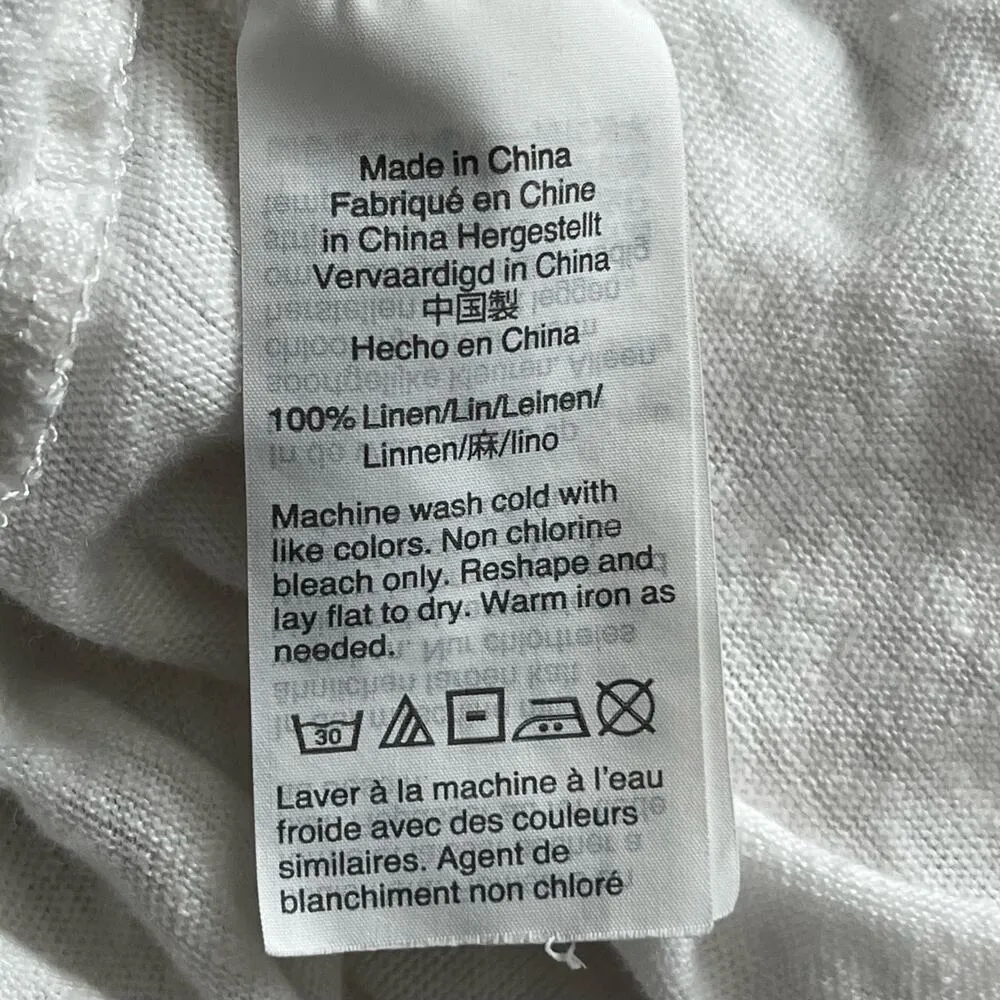 J. Crew Point Sur Linen Rolled-Sleeve Tee - Size S - Image 5