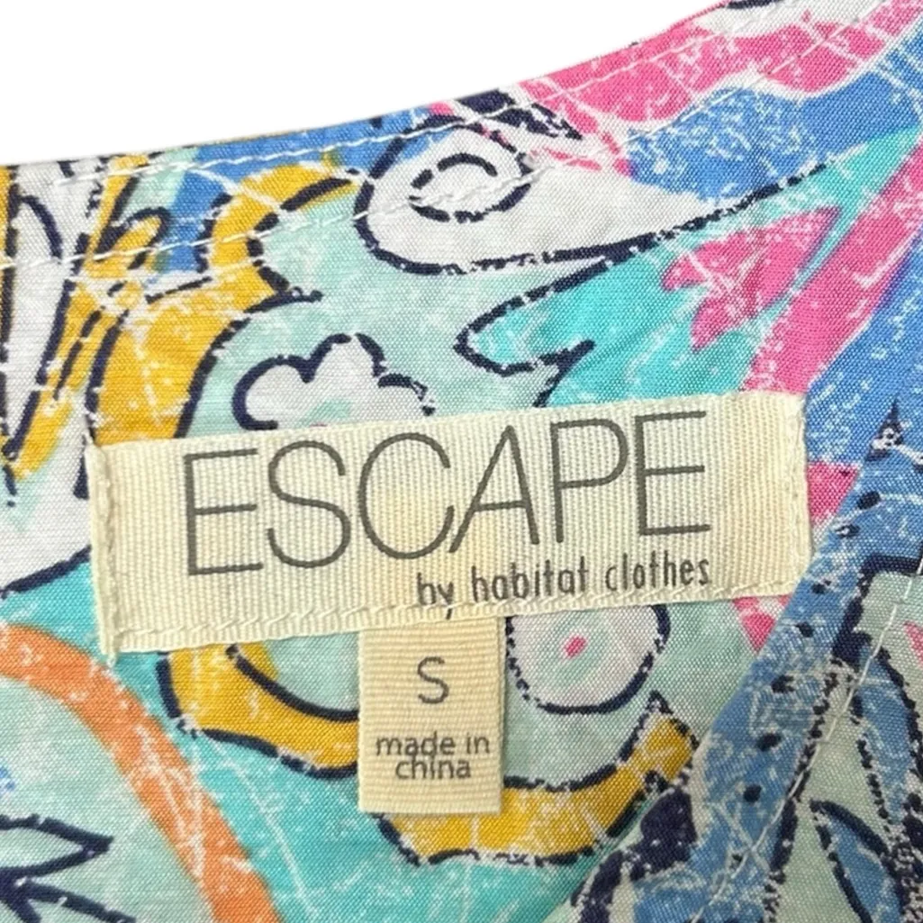 Escape by Habitat Clothes Womens Dress Floral Sleeveless Shift Colorful Sz Small - Image 3