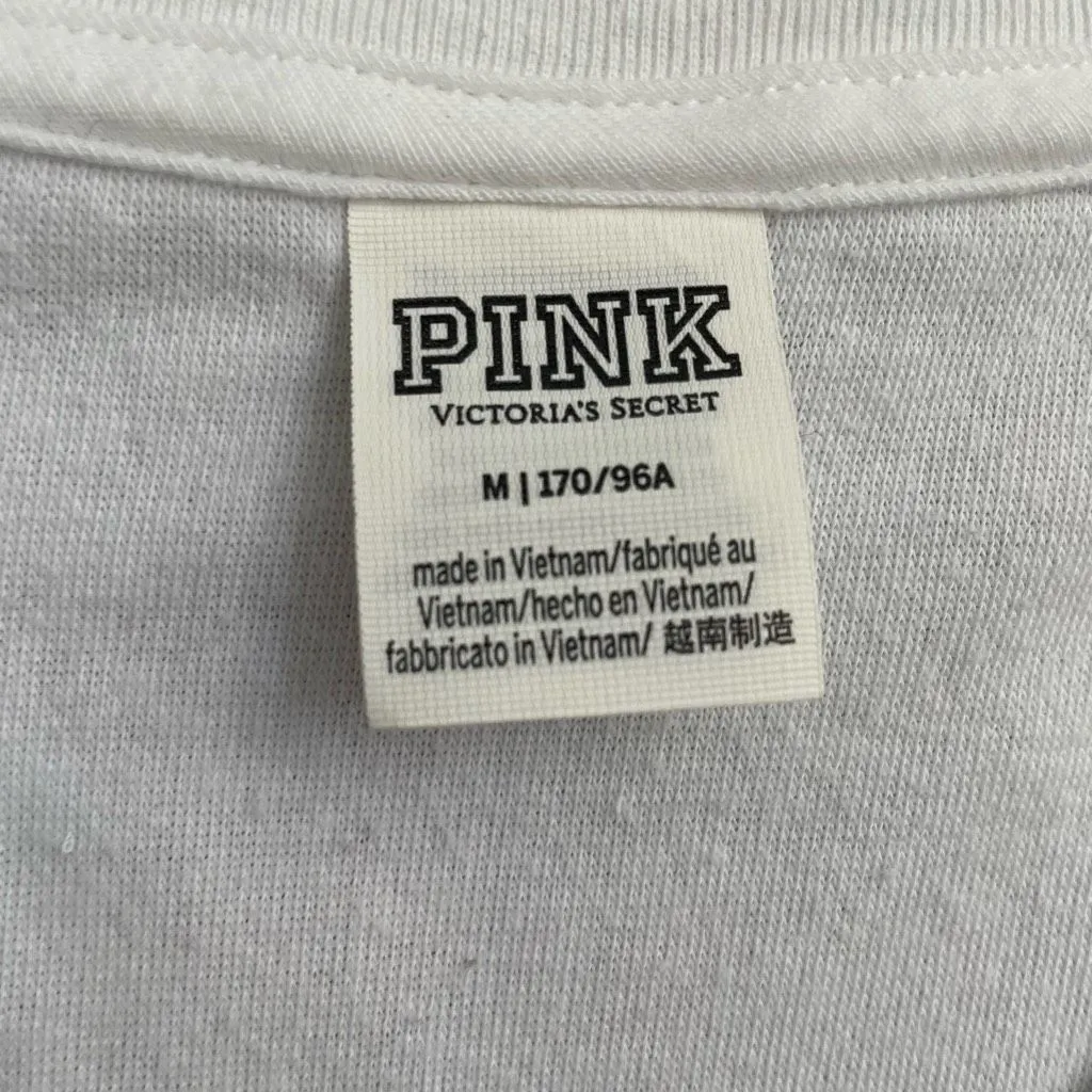 Victoria’s Secret Pink 2pc Shorts Pullover atop Outfit Terrycloth M - Image 9