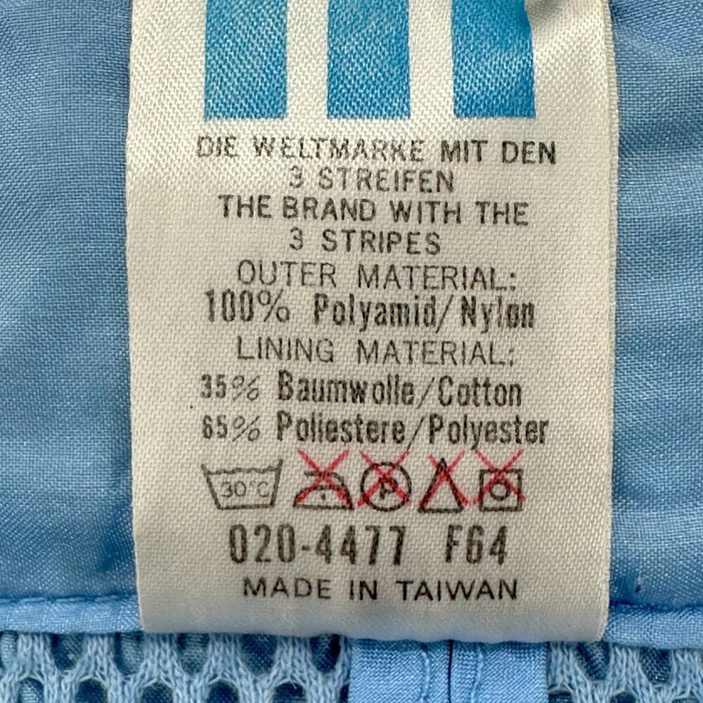 Adidas | M | VINTAGE 90's Zip-Up Hidden Hood Nylon Windbreaker Track Jacket - Image 11