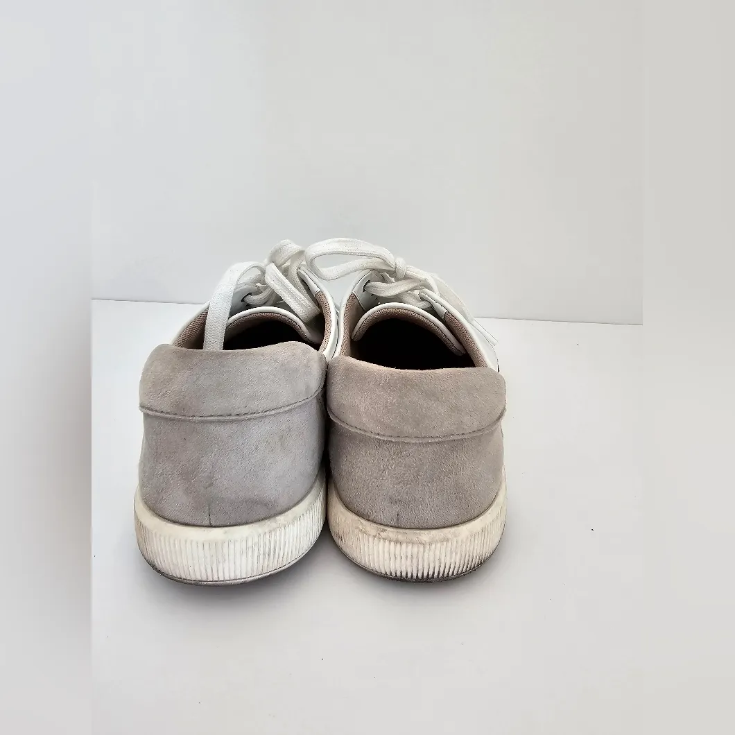 Naturalizer Jane Lace Up Oxfords In White Leather Shoes With Suede Accents 7.5 - Image 4