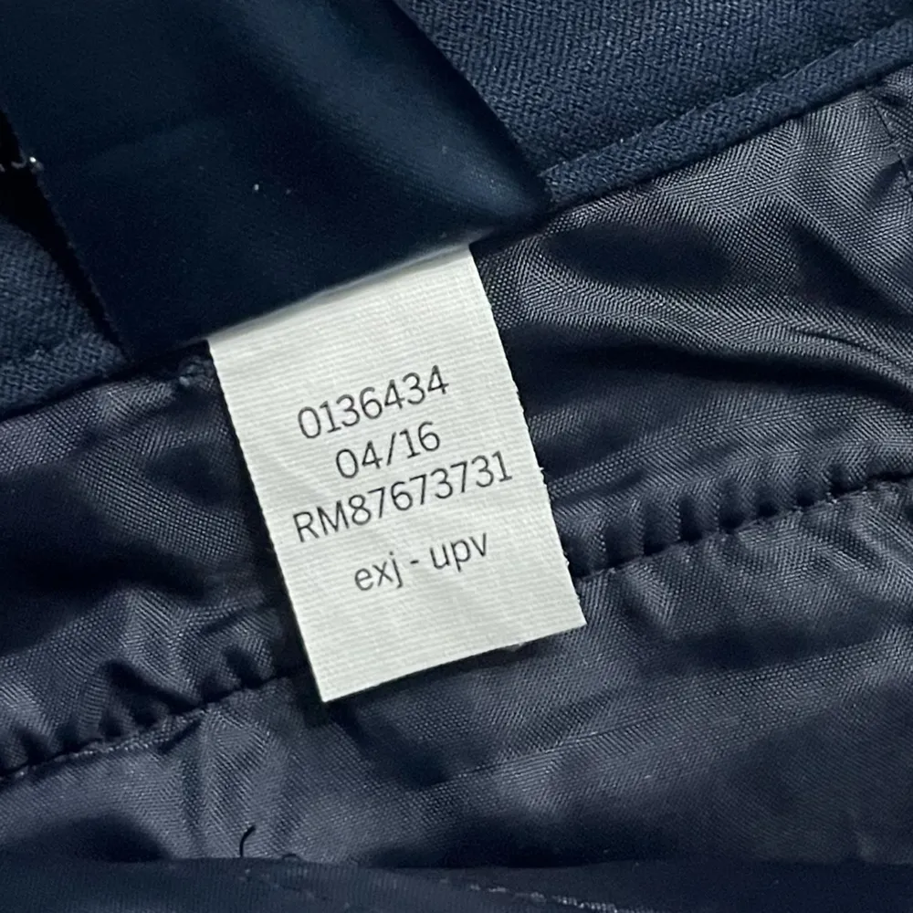 Tommy Hilfiger • Navy Blue with Black Trim Madison Stretch Slim Trousers - Image 4