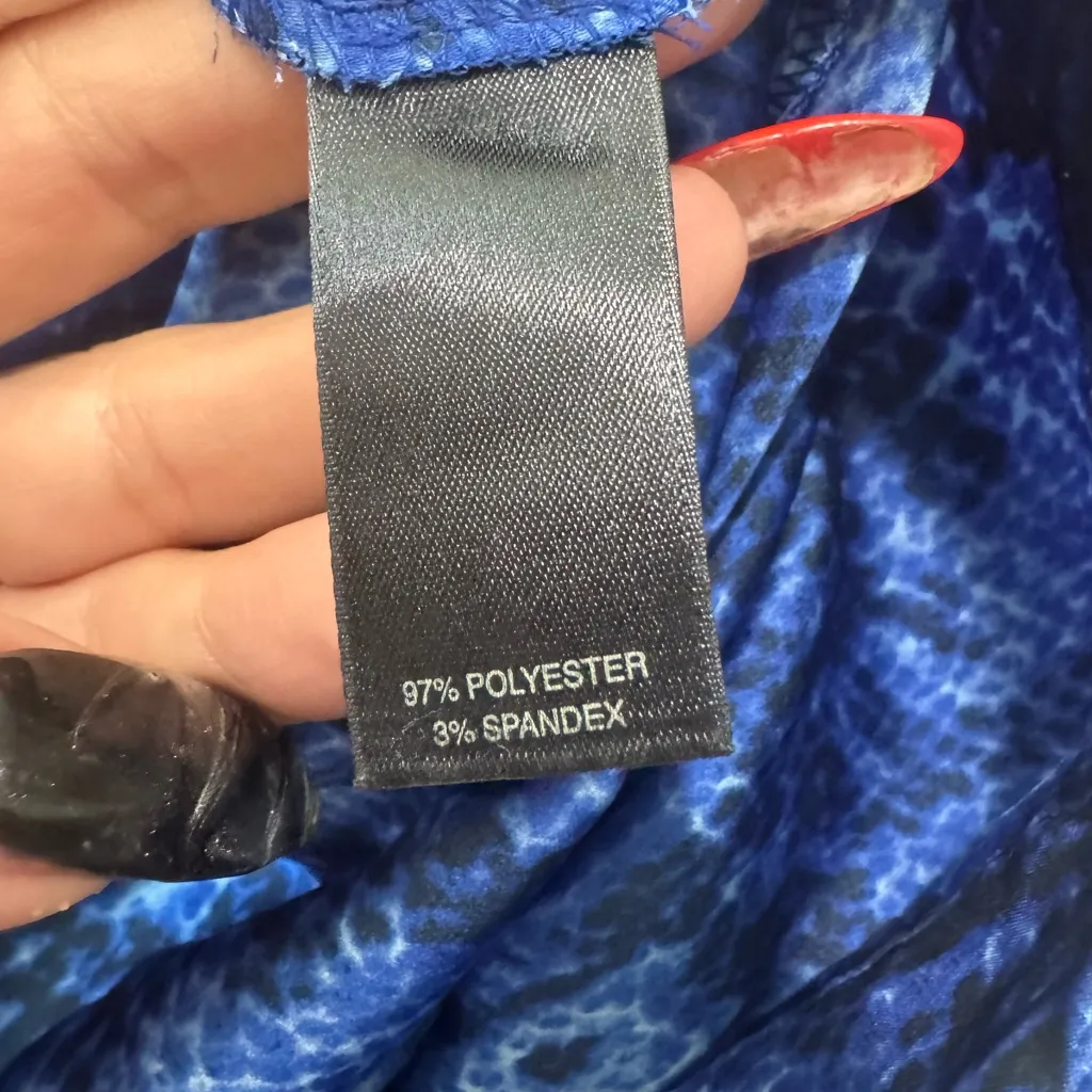 White House Black Market Blue snakeskin Pants - Image 5