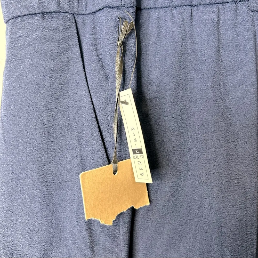 Halogen Women's Wide Leg Blue Crop Pants Size XL NWT - Image 9