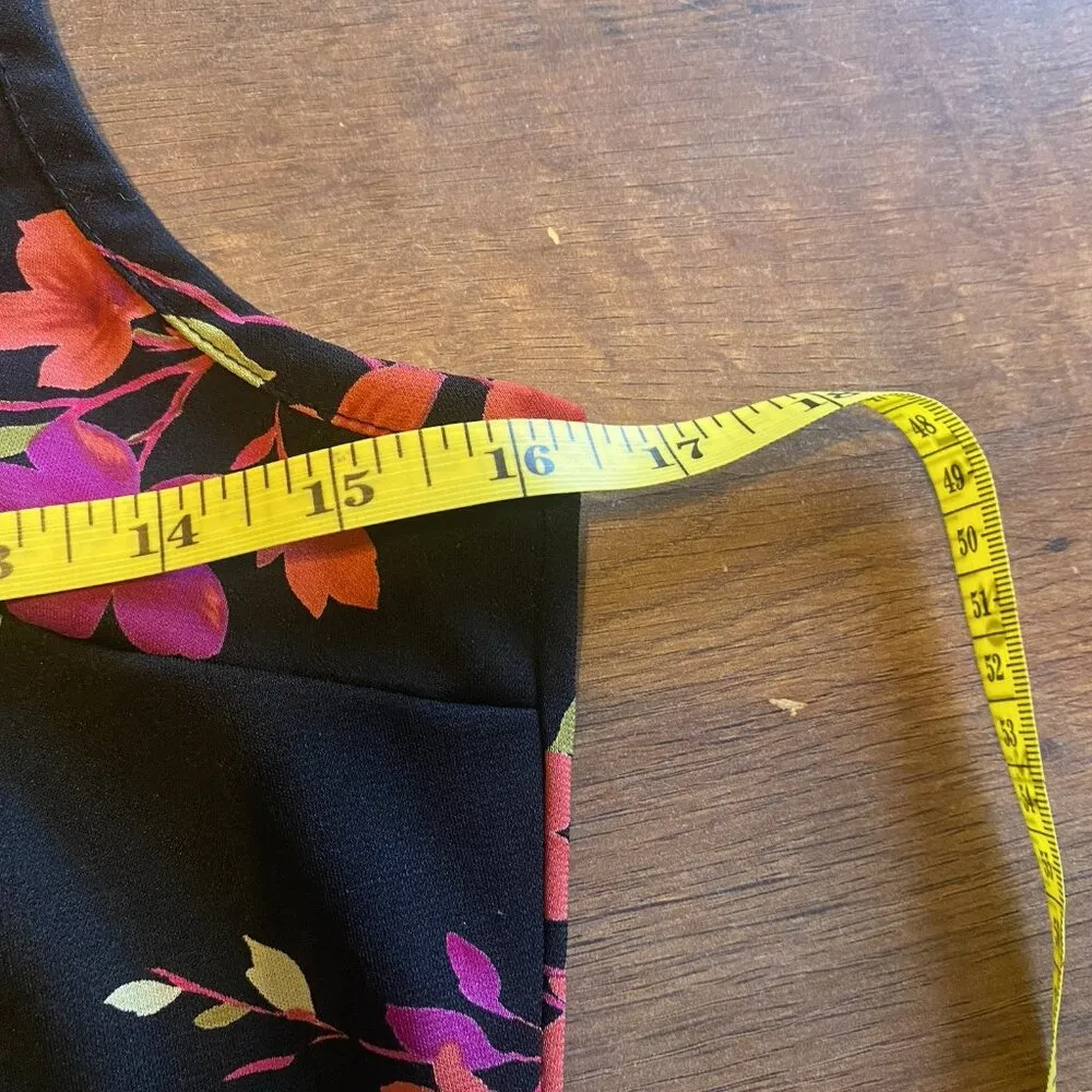 Y2K I.N. San Francisco Babydoll Blouse Colorful Tank Top Sz L Fairy Grunge - Image 3