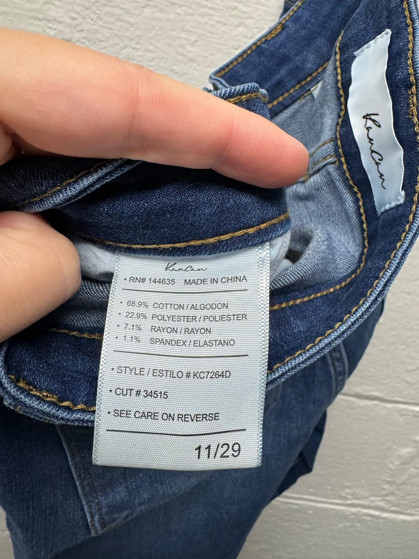 KanCan Dark Wash Skinny Jeans - Image 5