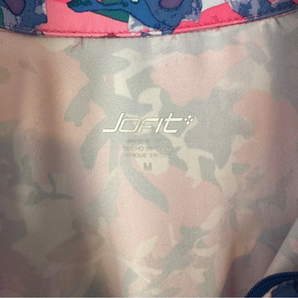 Jofit UV Long Sleeve Mock 1/4 Zip Pullover Polo Tank Bundle Medium Pink - Image 4