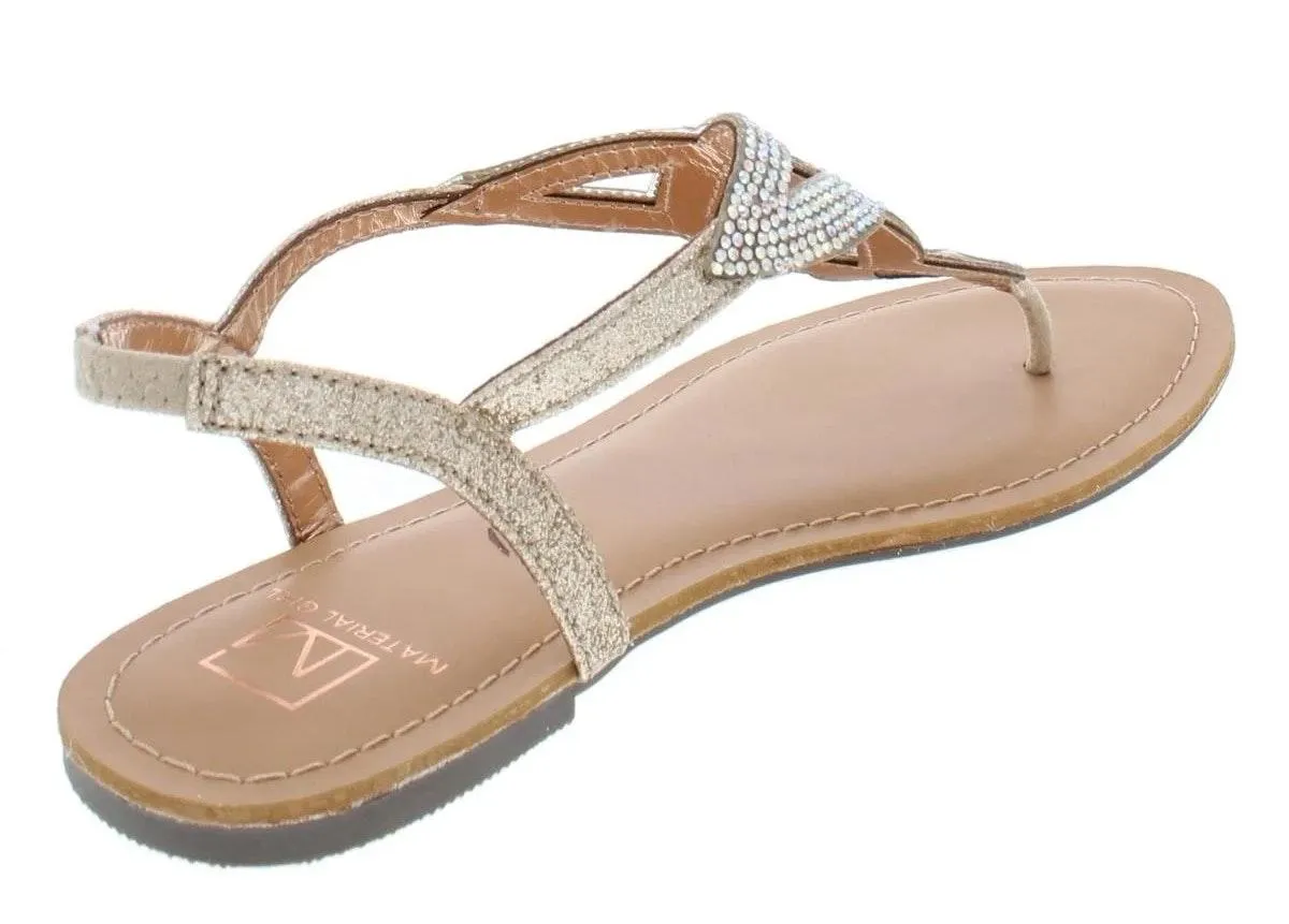 Material Girl Sparkle Sandals NWT - Image 3