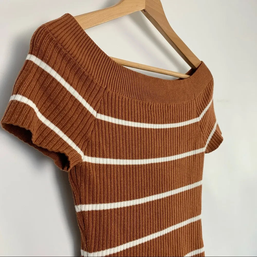 Active USA Ribbed Striped Bodycon Dress - Image 3