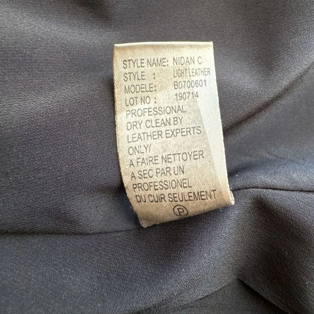 THEORY Nidan C Black Lambskin Leather Sleeveless Drop Waist Dress Size 8 - Image 13