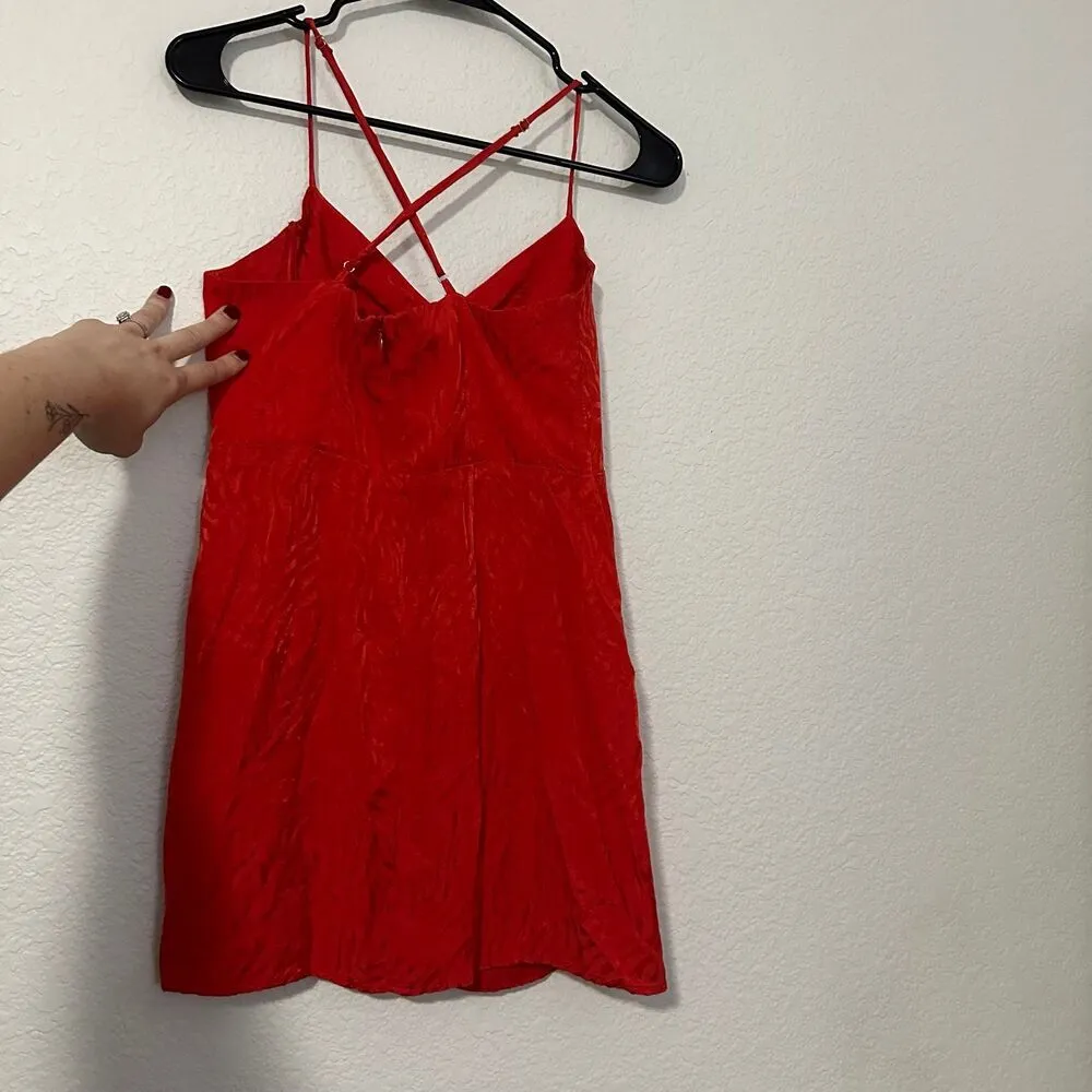 Sun Becomes Her WILDFLOWER WRAP MINI Size 4 Red - Image 4