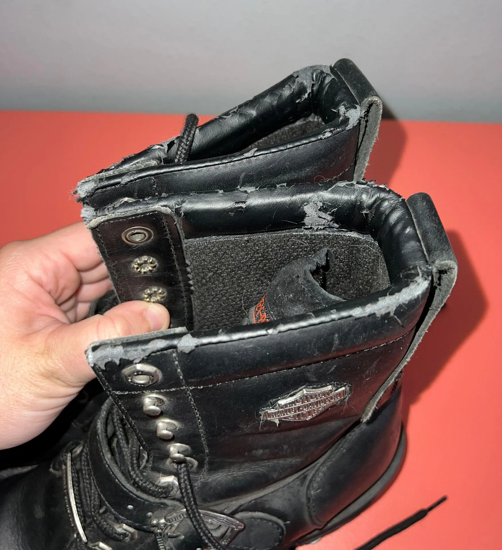 Harley Davidson Mid Combat Biker Boots - Image 4