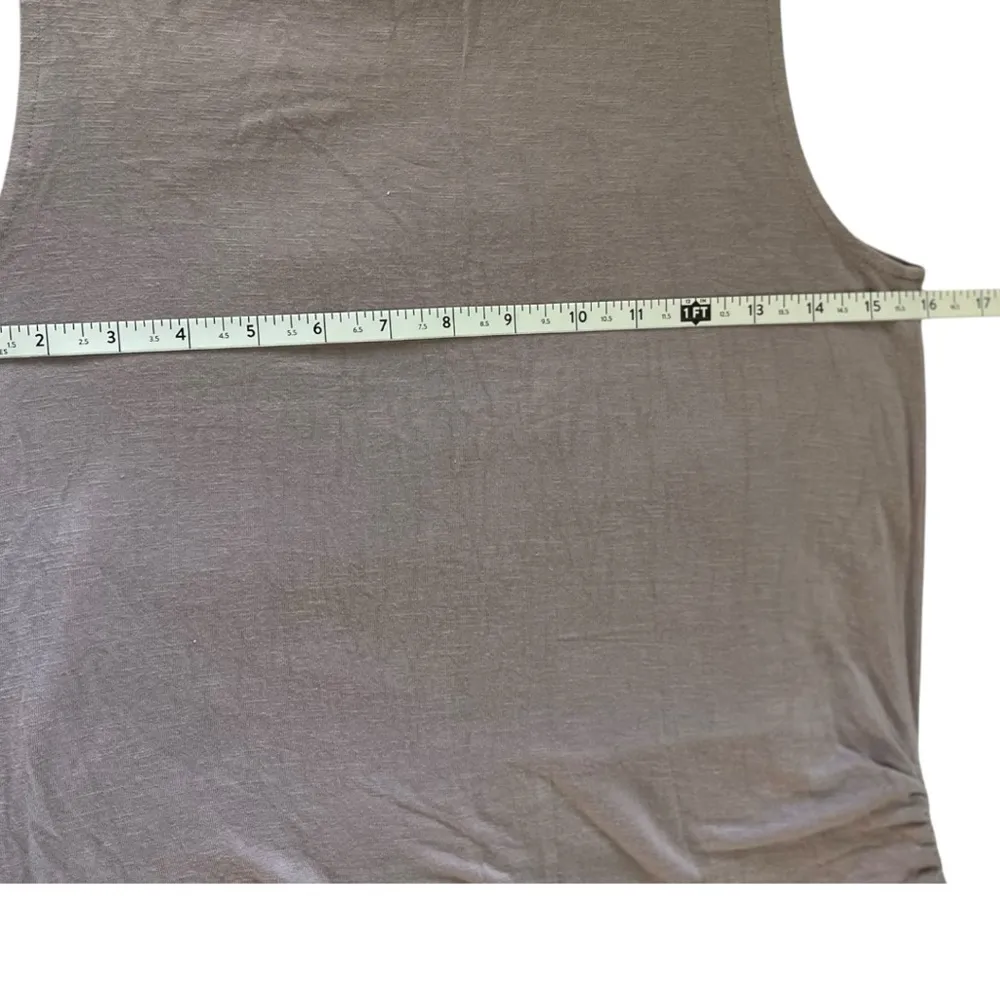 Simply Vera Wang Purple‎ Gray Ruched Sleeveless Shirt Size XS Minimalist Boho - Image 7