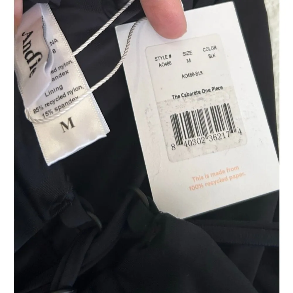Andie Swim The Cabarete One Piece in Black M NWT - Image 4
