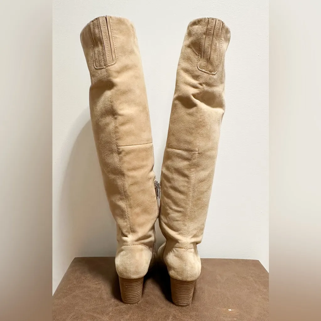 Vince Camuto Nestel Knee High Boot Suede Tan sz 8.5 - Image 11