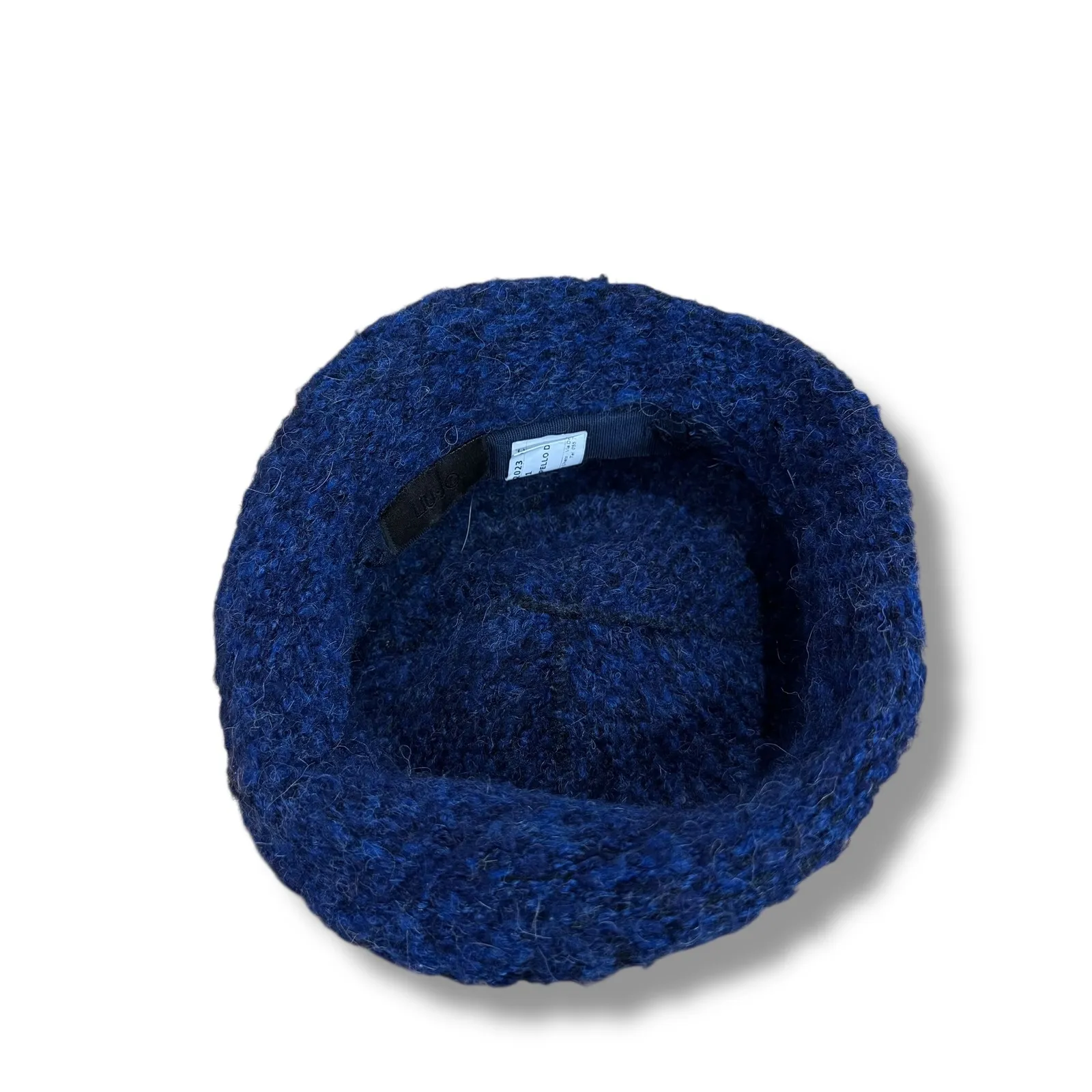 Liu Jo Textured Blue Wool Felted Hat - Image 7