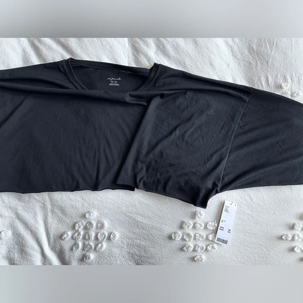 NWT  Out From Under Addison Cozy Cropped Long Sleeve - Black - M - Image 7