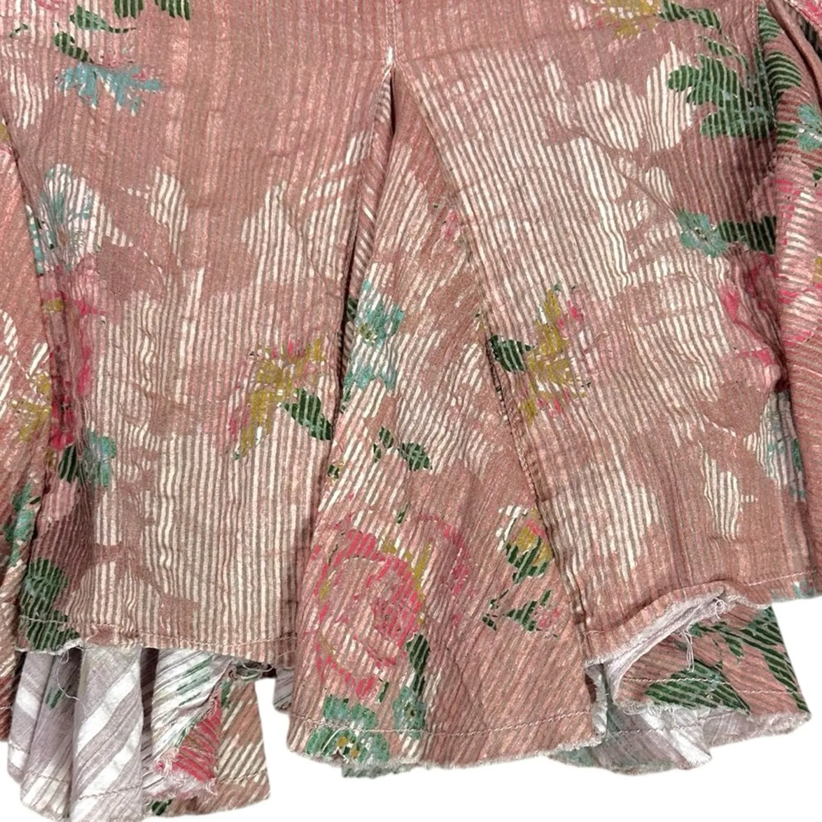 Free People Ethereal Dainty Cottage Bordeaux Floral Maxi Skirt Size Large - Image 14