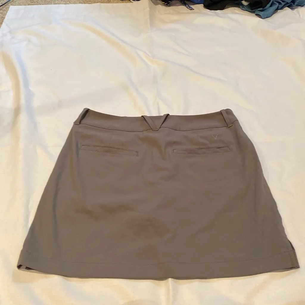55 Callaway Opti Dri Golf Tennis Skirt Skort Sporty Gray Medium - Image 2