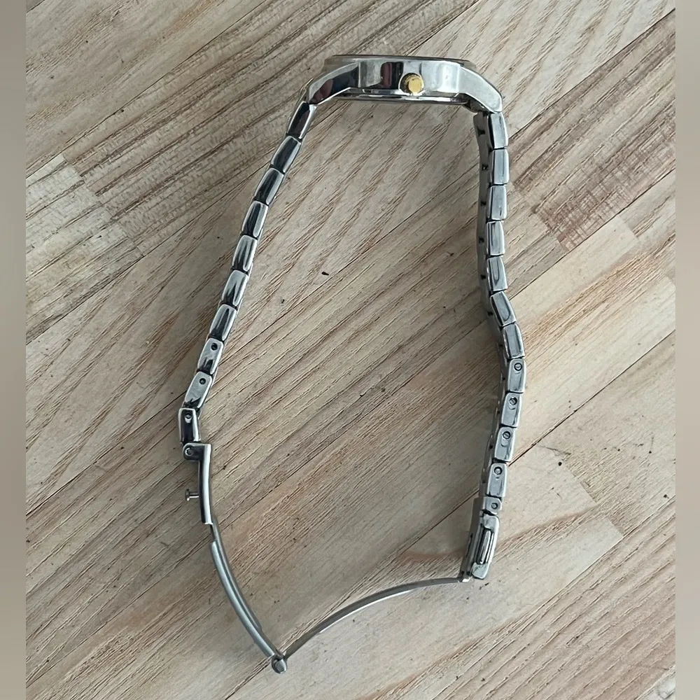 Caravelle by Bulova Ladies Watch Diamonds Black Dial Two Tone Bracelet - Image 7