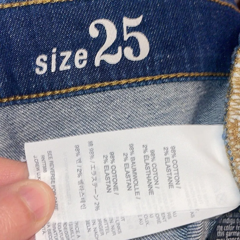 J. Crew Women’s Indigo Denim Cut Off Shorts Size 25 / Style A0813 - Image 4