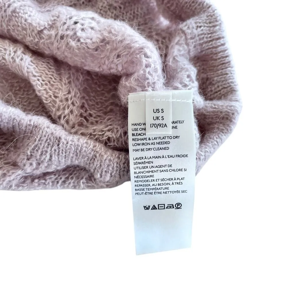 Free People Angel Soft Frappuccino Blush Pink Knit Pullover Sweater Size S NWT - Image 8